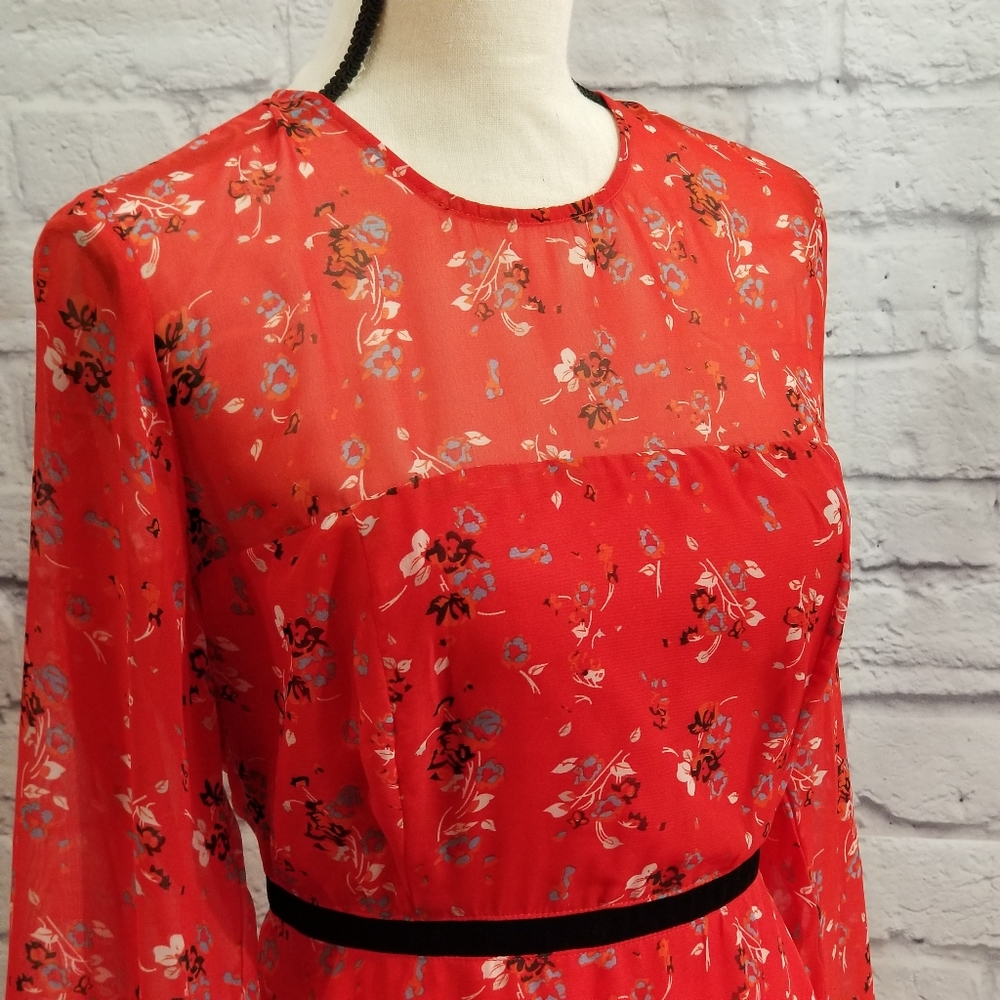 Lulus Red Ruffled Dress